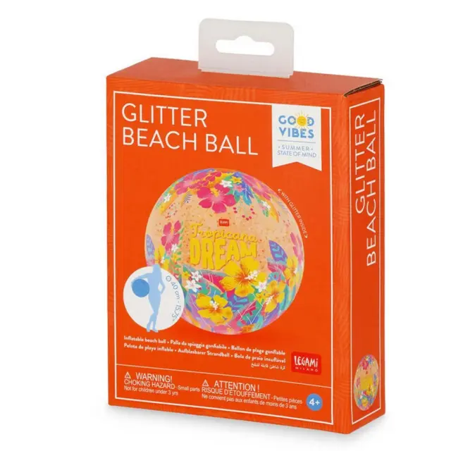 Legami Φουσκωτή Μπάλα Παραλίας Glitter Beach Ball Tropicana Dream 1τμχ 3