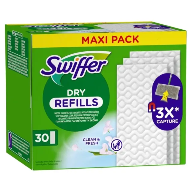 Swiffer Dry Ανταλλακτικά Πανάκια Fresh 30 Tεμαχίων 2