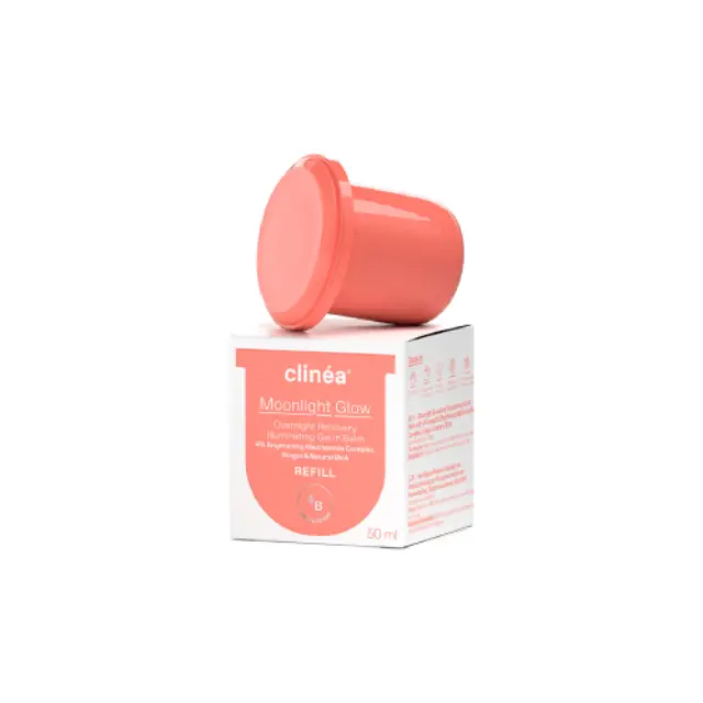 Clinea Moonlight Glow Overnight Recovery Illuminating Gel in Balm Refill Βάλσαμο Νύχτας για Λάμψη & Αναζωογόνηση- Ανταλλακτικό, 50ml