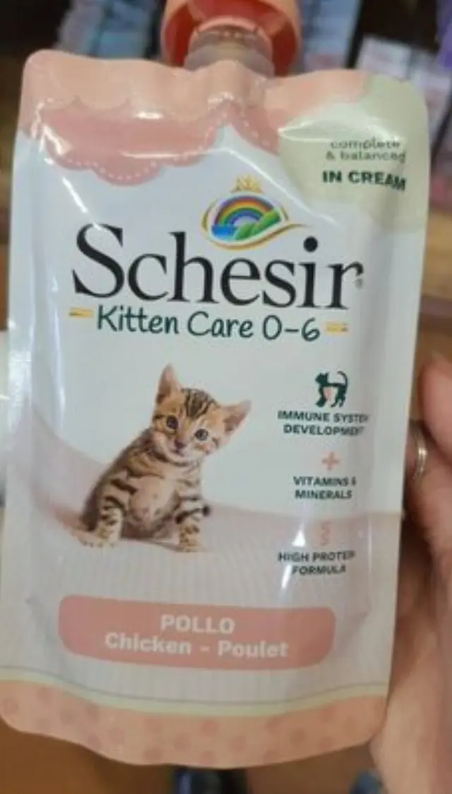 Schesir Kitten Pouch Cream 0-6 months with Chicken - 150gr