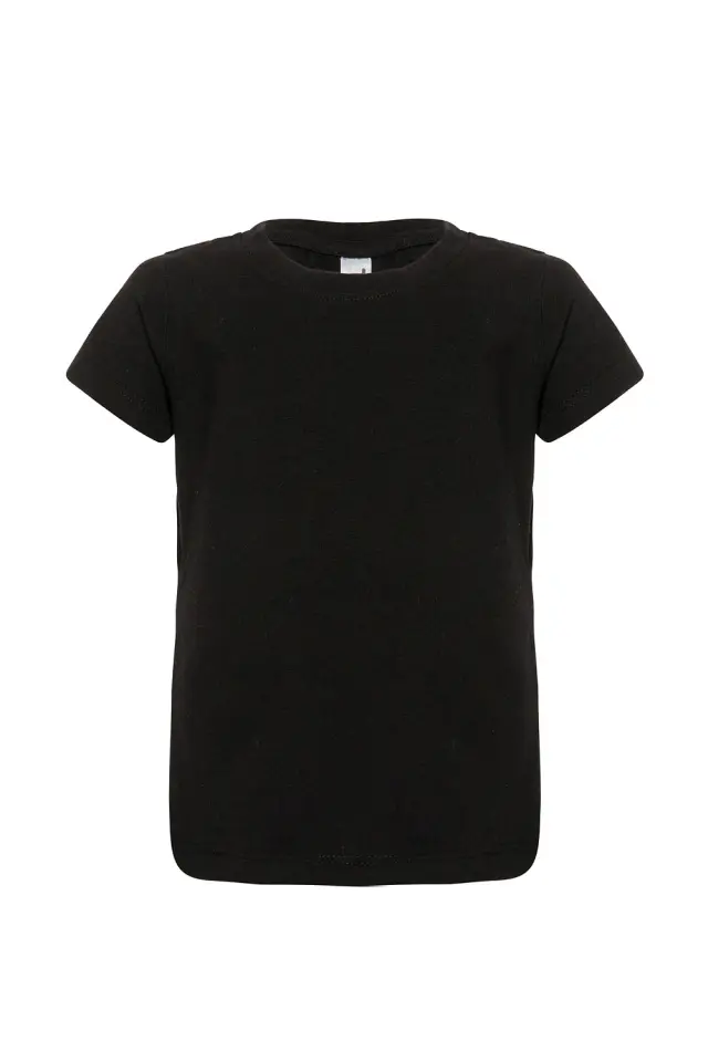 T-Shirt Kid Μονόχρωμο σε 6 Χρώματα Μαύρο