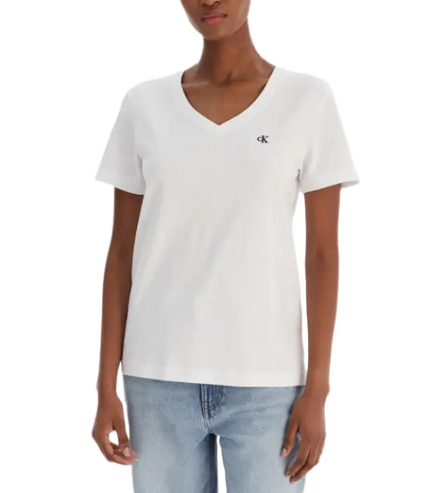 Calvin Klein γυναικείο t-shirt V με λογότυπο LV047B205G-2