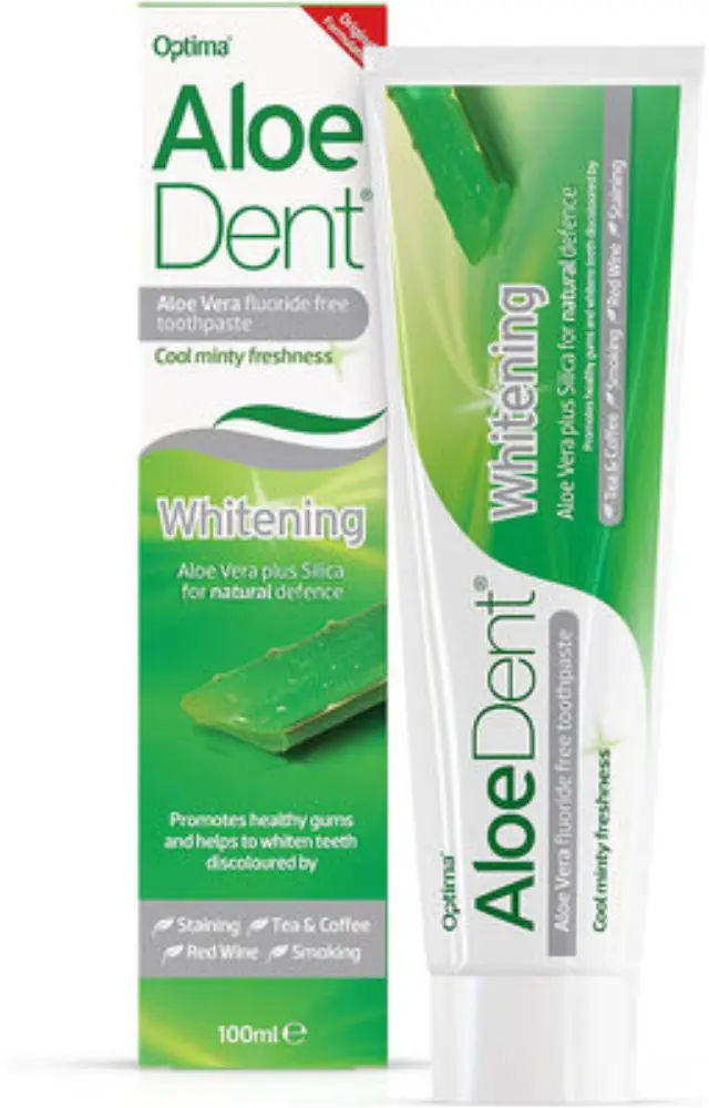 Oδοντόκρεμα Whitening Aloedent Optima Fluoride , sls free /100ml