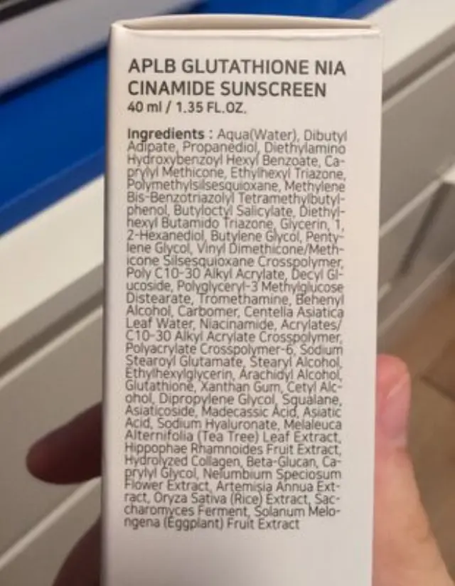 APLB Glutathione Niacinamide Sunscreen SPF50+ PA++++ 40ml 2