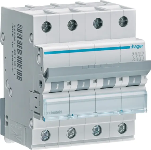 Disjunctor 4P 6kA C-20A 4M