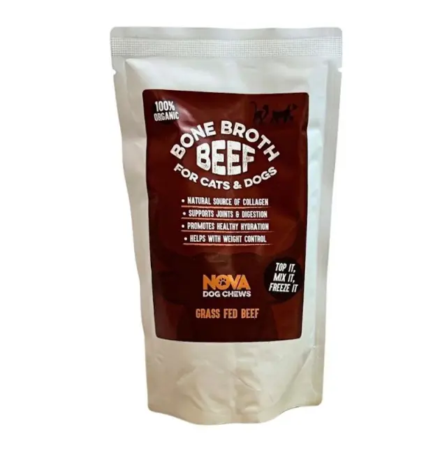 Nova Dog Chews Ζωμός Από Κόκκαλα Μοσχάρι 230ml Μονόχρωμο