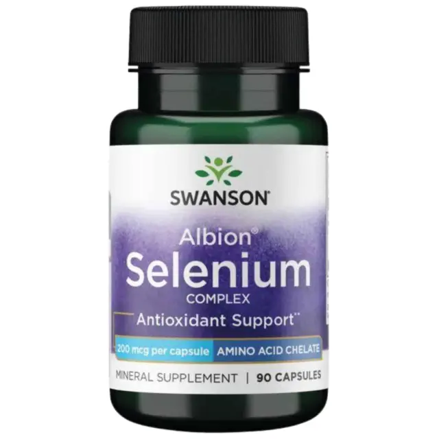 SWANSON Albion® Σελήνιο, 200 mcg, 90 Vegan Κάψουλες