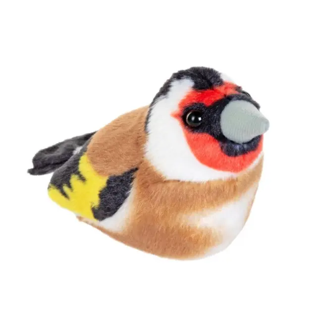 Wild Republic Λούτρινο Πουλάκι με Φυσικό Ήχο / Bird with Real Bird Call (7 σχέδια) European Goldfinch