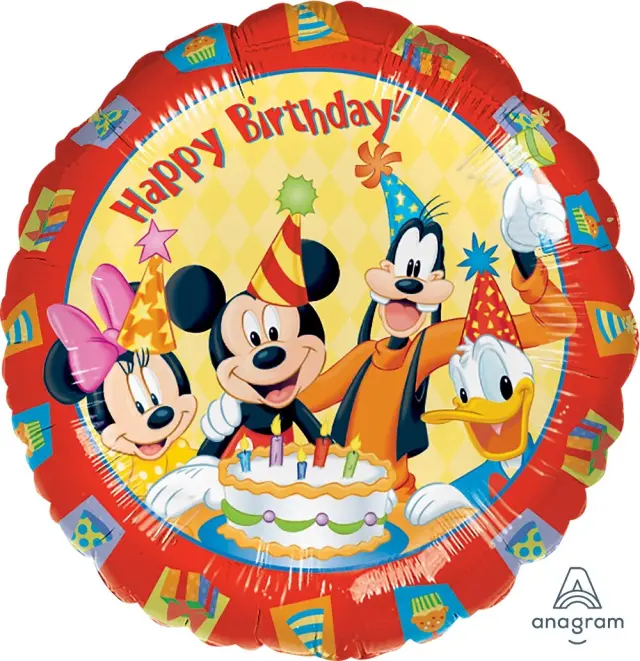 Μπαλόνι Φοιλ 18 Mickey & Friends Happy Birthday / 45 εκ
