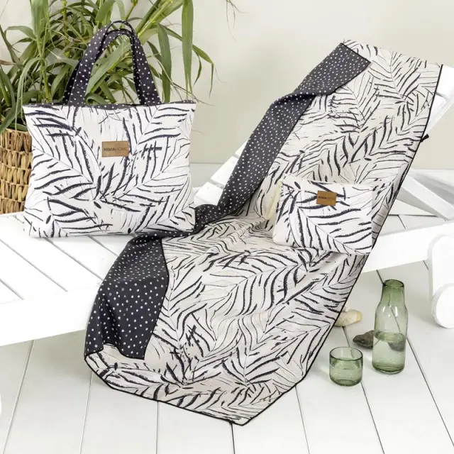 Νεσεσέρ Θαλάσσης 25x17 Nima Sienna White-Black 100% Microfiber 2