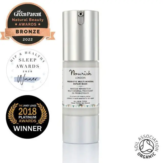 Nourish London Probiotic Multi-Mineral Repair Mask-Single Use - Βιολογική Μάσκα Προσώπου Με Προβιοτικά & Μέταλλα, Travel Size 3