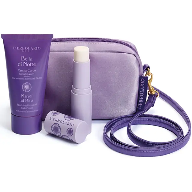 L Erbolario Bella Di Notte Mini Beauty Bag– Σετ Δώρου με Κρέμα Σώματος 75ml + Στέρεο Άρωμα 9g + Αρωματική Θήκη