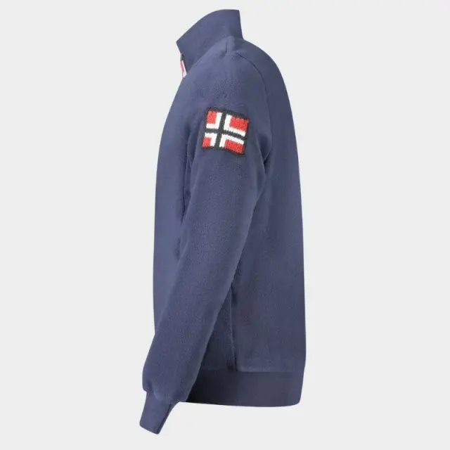 Norway Nautical School - Ανδρική Ζακέτα Φούτερ Fleece 859532-NAVY Μπλε Σκούρο - 3XL 3