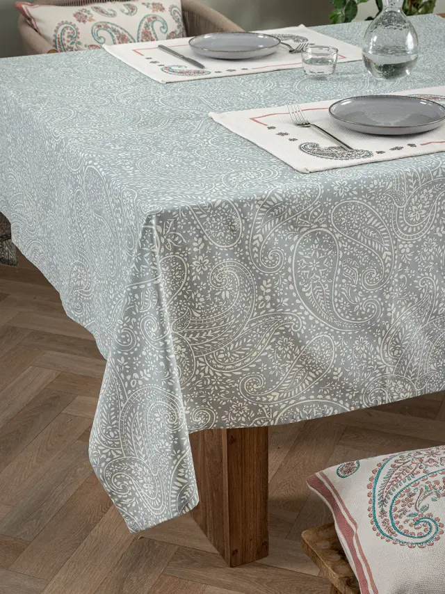 Τραπεζομάντηλο 140x180 Formal Dinner Palamaiki MH200 Γκρι 100% βαμβακερό