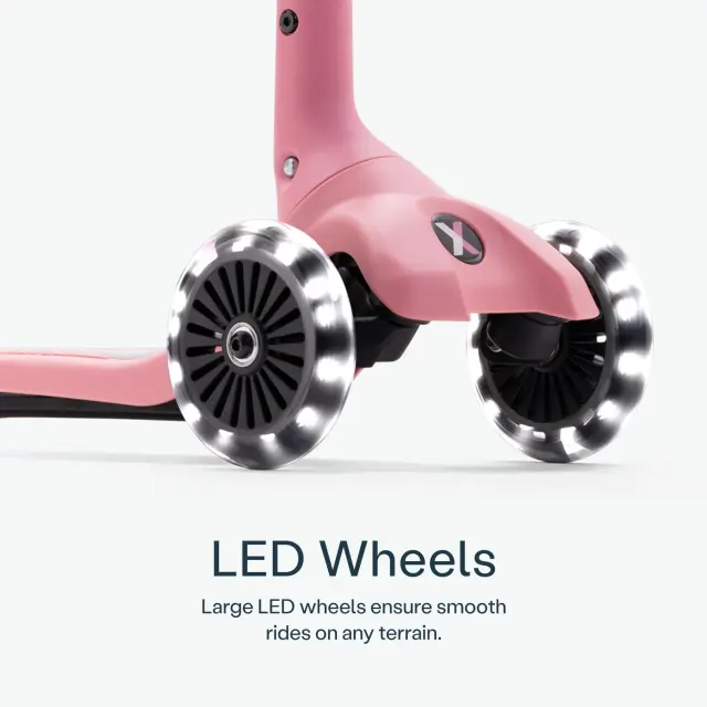 SmarTrike Xtend Mini+ Τρίτροχο Πατίνι με Φωτιζόμενες Ρόδες Pink 2+ Ετών 3