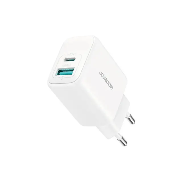 Joyroom Φορτιστής JR-TCF21 USB-C / USB-A 20W PD / QC 3.0 White