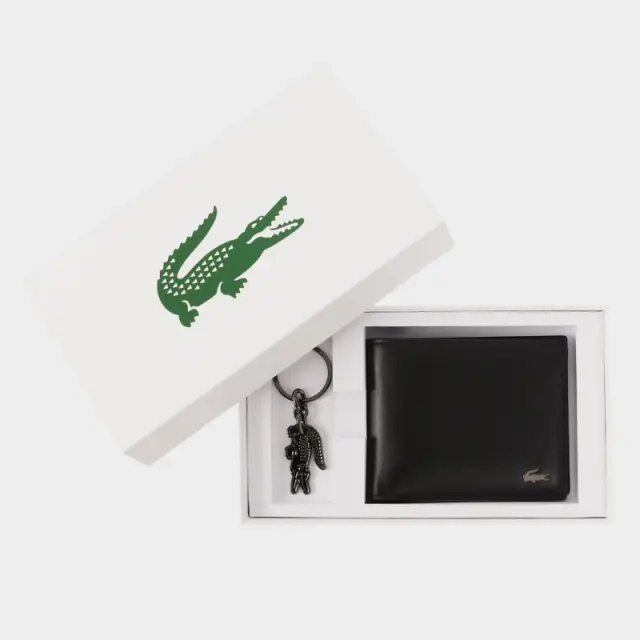 Σετ Πορτοφόλι + Μπρελοκ Lacoste NH5407FG-000 Μαύρο - ONESIZE 3