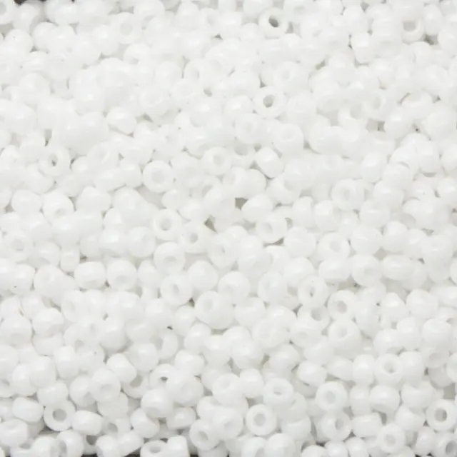 Χάντρα Miyuki Round Rocailles 11/0 - 402 - Opaque White ~10gr