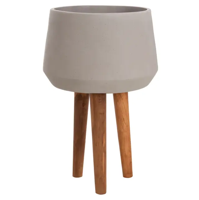 ΓΛΑΣΤΡΑ ΕΣΩΤ.ΧΩΡΟΥ FB94680.03L FIBER CEMENT ΓΚΡΙ--ΒΑΣΗ TEAK Φ38x62Υεκ