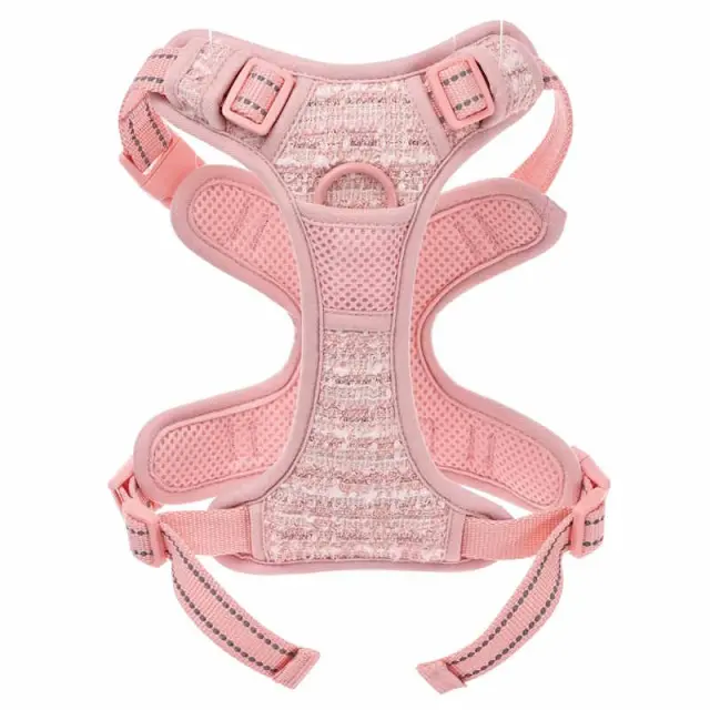 M Pets Haute Couture Επιστήθιο H Harness Ροζ Ροζ - S 2