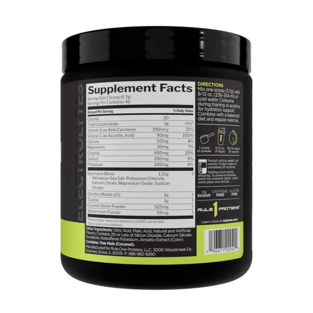 Rule1 Hydration tropical-coconut, 40-servings 3