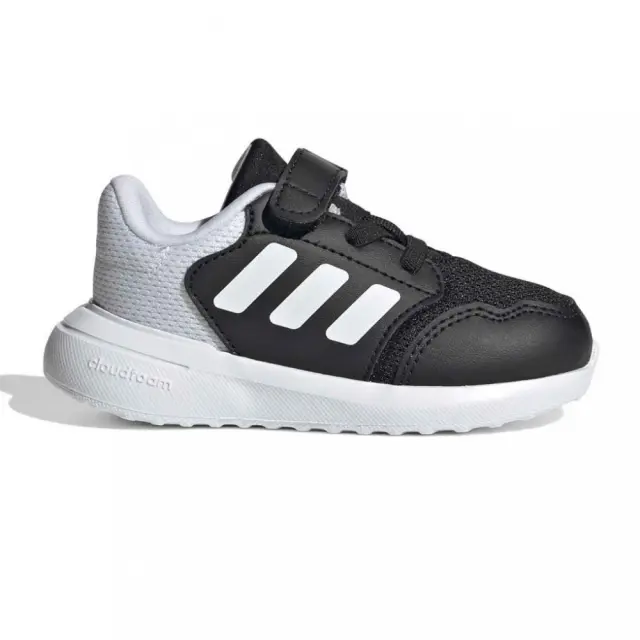 Adidas Tensaur Run 3.0 Αθλητικά Παιδικά Παπούτσια Running με Σκρατς Μαύρα