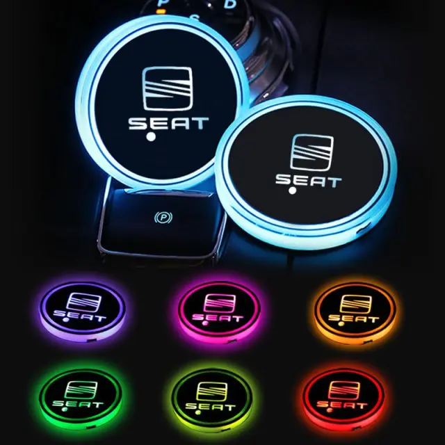 Φωτάκι led ποτηροθήκης Seat με 7 χρώματα - 1τμχ OEM