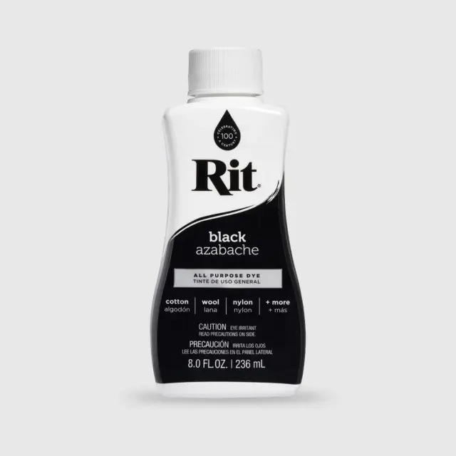 RIT DYE Liquid All-Purpose Βαφή Υφασμάτων – Black 236ml 2