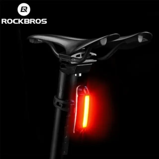 Rockbros A54BK Πίσω Φως Ποδηλάτου + Καλώδιο Micro USB - USB-A - Μαύρο 3