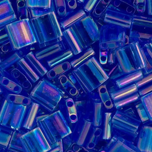Χάντρα Miyuki Tila No261 Transparent Sapphire AB ~7gr