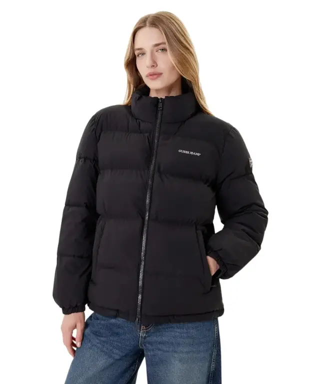 Guess - Γυναικείο Μπουφάν Puffer Regular Fit W4BL21WGII2-JBLK Μαύρο
