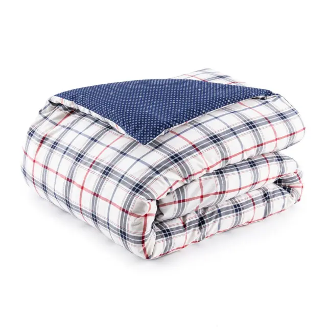 Παπλωματοθήκη King Size Tommy Hilfiger Coastal Καρώ Μπλε/Μπεζ 260x240 2