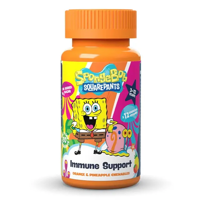 Health Fuel Sponge Bob 3-12 Years Orange Pineapple 60 μασώμενες ταμπλέτες