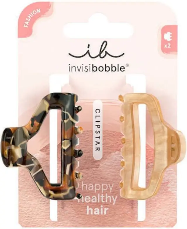 Invisibobble Clipstar Golden Roar Kλάμερ Μαλλιών, 2τεμ