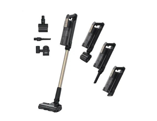 Επαναφορτιζόμενη Ηλεκτρική Σκούπα Stick 2 σε 1 Hoover HF310P 011 με ισχύ 400W και χωρητικότητα κάδου 0.7L - Gold 39401114