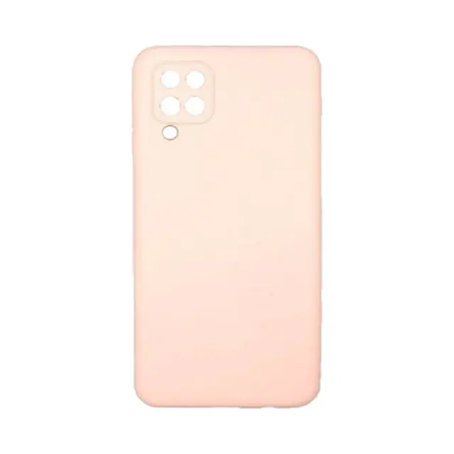 Θήκη Σιλικόνης Soft Back Liquid Silicone Case Για Samsung Galaxy A12 / M12 Ροζ