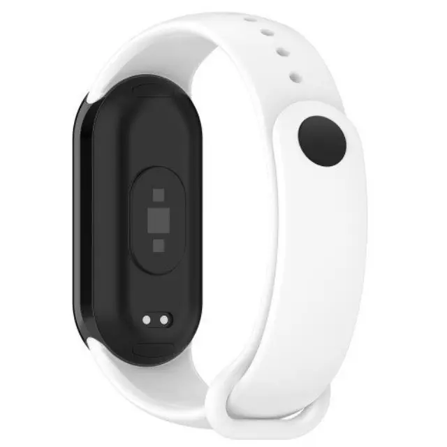 Λουράκι Σιλικόνης για Xiaomi Smart Band 8/Smart Band 9/Smart Band 10- White OEM