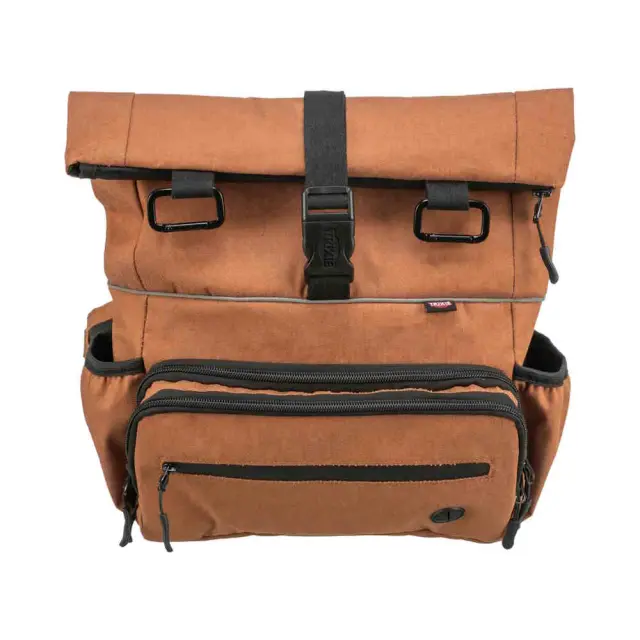 Trixie Σκίδιο Πλάτης Μέσης για Βόλτα Rolltop Rust Καφέ Καφέ