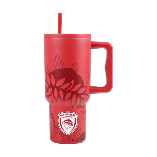 Estia Θερμός Straw Tumbler XL Save The Aegean 900ml Olympiacos Bc Edition