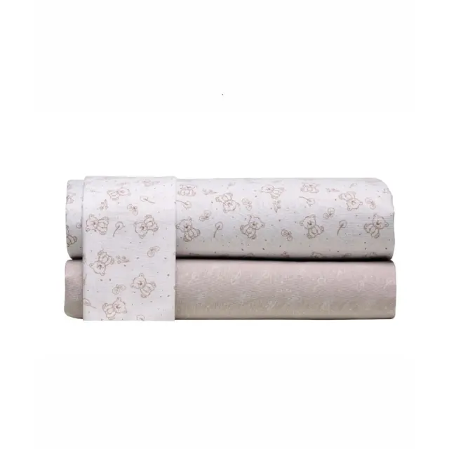 Σετ Σεντόνια Κούνιας 3 Τεμαχίων Kentia Zaharino Beige-Cream 120x170 3
