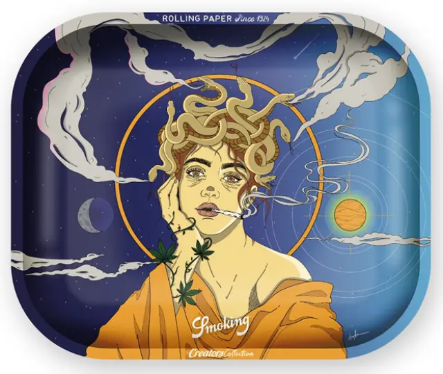 Smoking Rolling Tray Δίσκος Large - Medusa Fans (34x28cm) 2