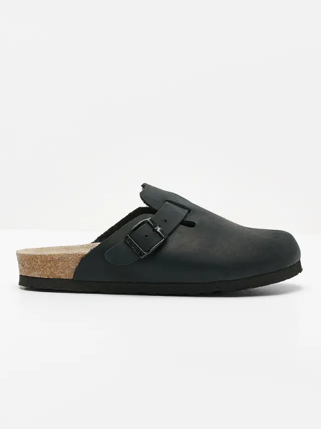 Genuins Σαμπώ Unisex δέρμα Μαύρο GEN/RIVA BLACK 2
