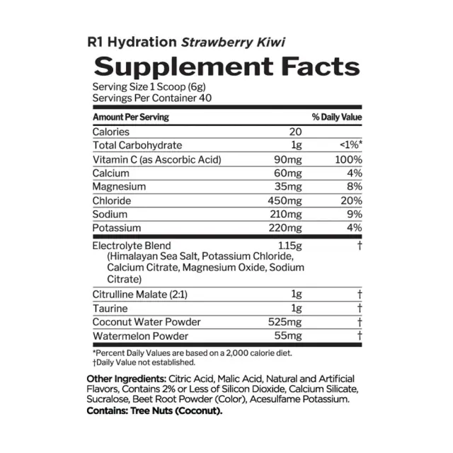 Rule1 Hydration strawberry-kiwi, 40-servings 2