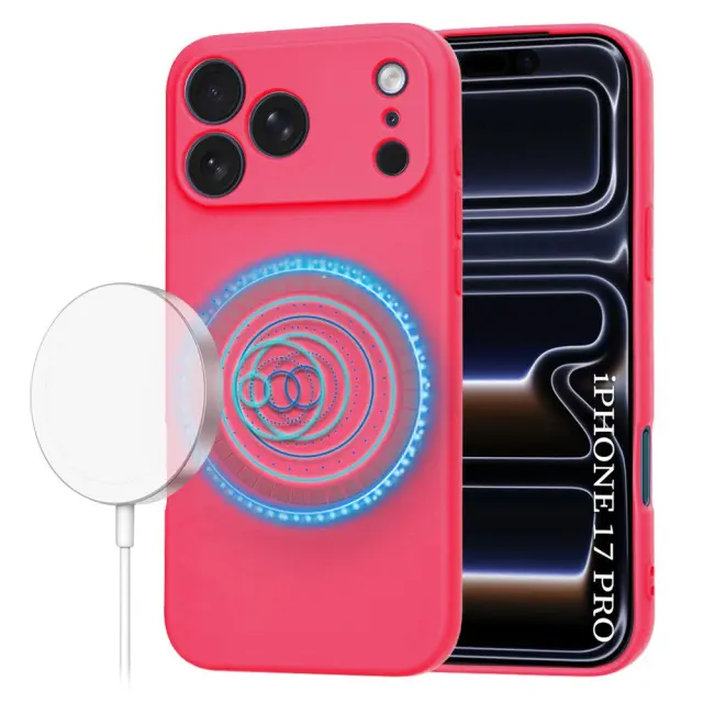 Techsuit® SoftFlex MagSafe Θήκη για iPhone 17 Pro/18 Pro- Hot Pink
