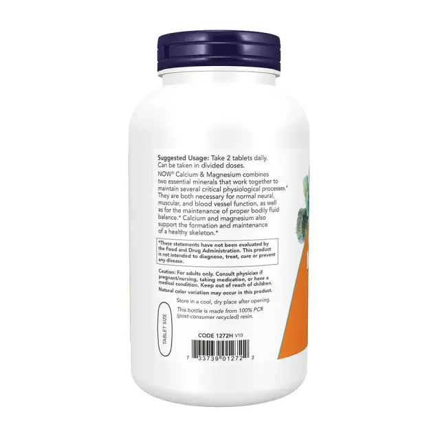 Now Foods Calcium & Magnesium 250 Tablets 3