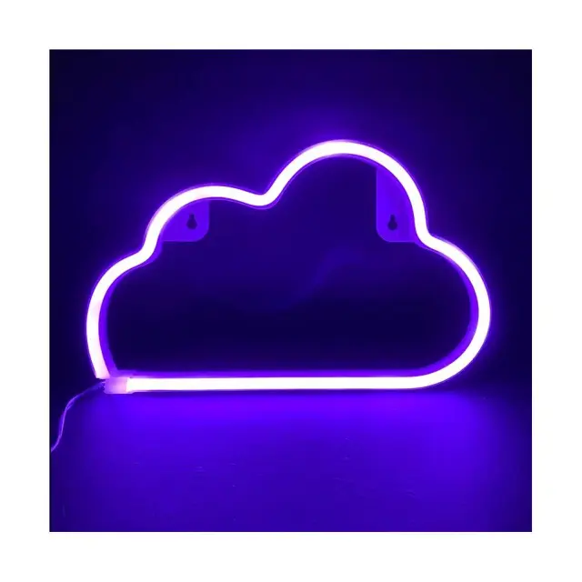 AcaLight Offer ΣΥΝΝΕΦΟ, 48 NEON LED ΛΑΜΠΑΚΙΑ ΜΕ ΜΠΑΤΑΡΙΑ (3xAA)/USB, ΜΩΒ, IP20, 29.5x2x18.5cm