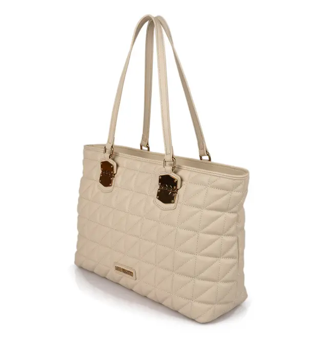Τσάντα Love Moschino Shopping Bag 4049 Μπεζ Καπιτονέ 2