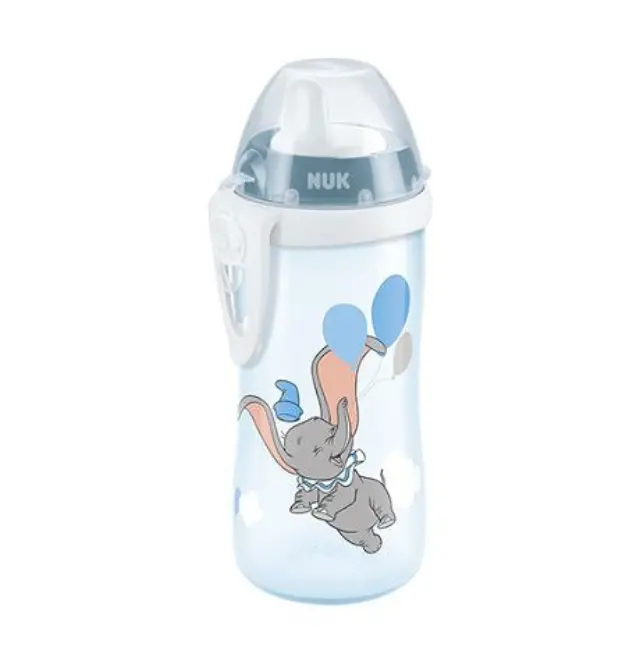 Nuk Kiddy Cup Disney Dumbo Elephant Παγουράκι 300ml με Ρύγχος 12+ Μηνών Γαλάζιο (10.255.498), 1 τμχ