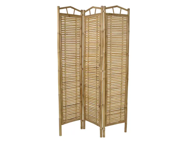 Διακοσμητικό Παραβάν Lesli Living από Ξύλο Bamboo με διαστάσεις 120x180cm - Απόχρωση Ξύλου 41294