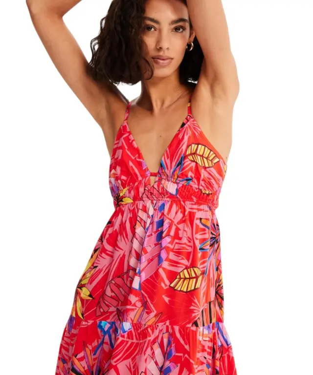 Desigual - Γυναικείο Φόρεμα Mini Hossegor 23SWMW27-7058 Κόκκινο 3